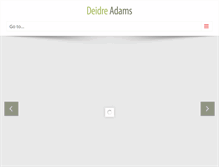 Tablet Screenshot of deidreadams.com